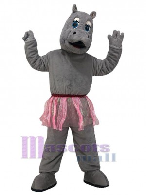 Hippopotame costume de mascotte