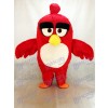 Costume de mascotte animale mignonne d'animation oiseau rouge