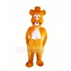 Fozzie Ours avec Rose Nez Mascotte Costume Dessin animé