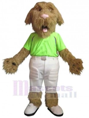 Chien Solaire Peluche Costume de mascotte Animal en T-shirt vert