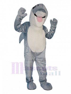Joyeux Dauphin gris Costume de mascotte Animal
