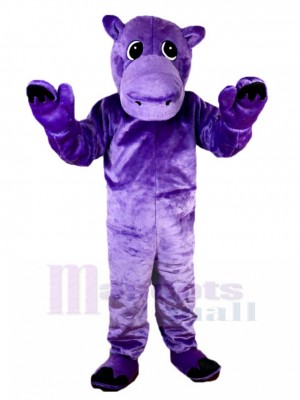 Marrant Hippopotame violet Costume de mascotte Animal