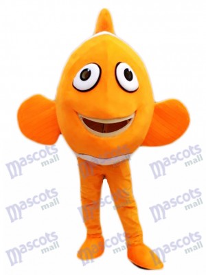 Poisson-clown Ocellaris orange Mascotte Costume Dessin animé Personnage Halloween