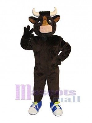 Vache brune Mascotte Costume Animal