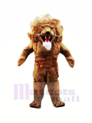 Féroce Musclé Lion Mascotte Les costumes